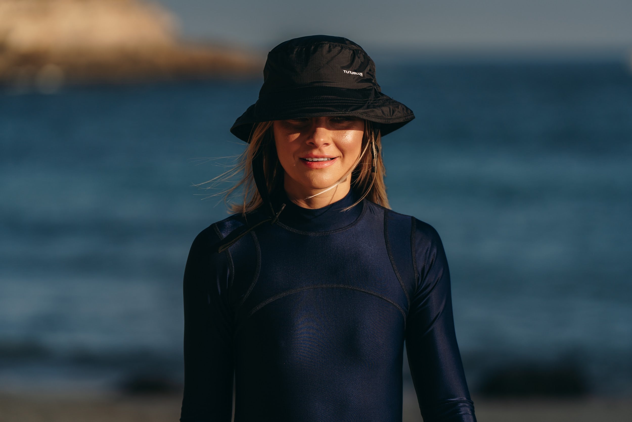 Women's  "Classic" UPF 50+ Sun-protective Full Body Long Swimsuit- Night (CHLORATEK)