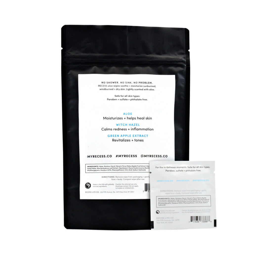 BODY 301: After-Sun Aloe Wipes (Pack of 15)