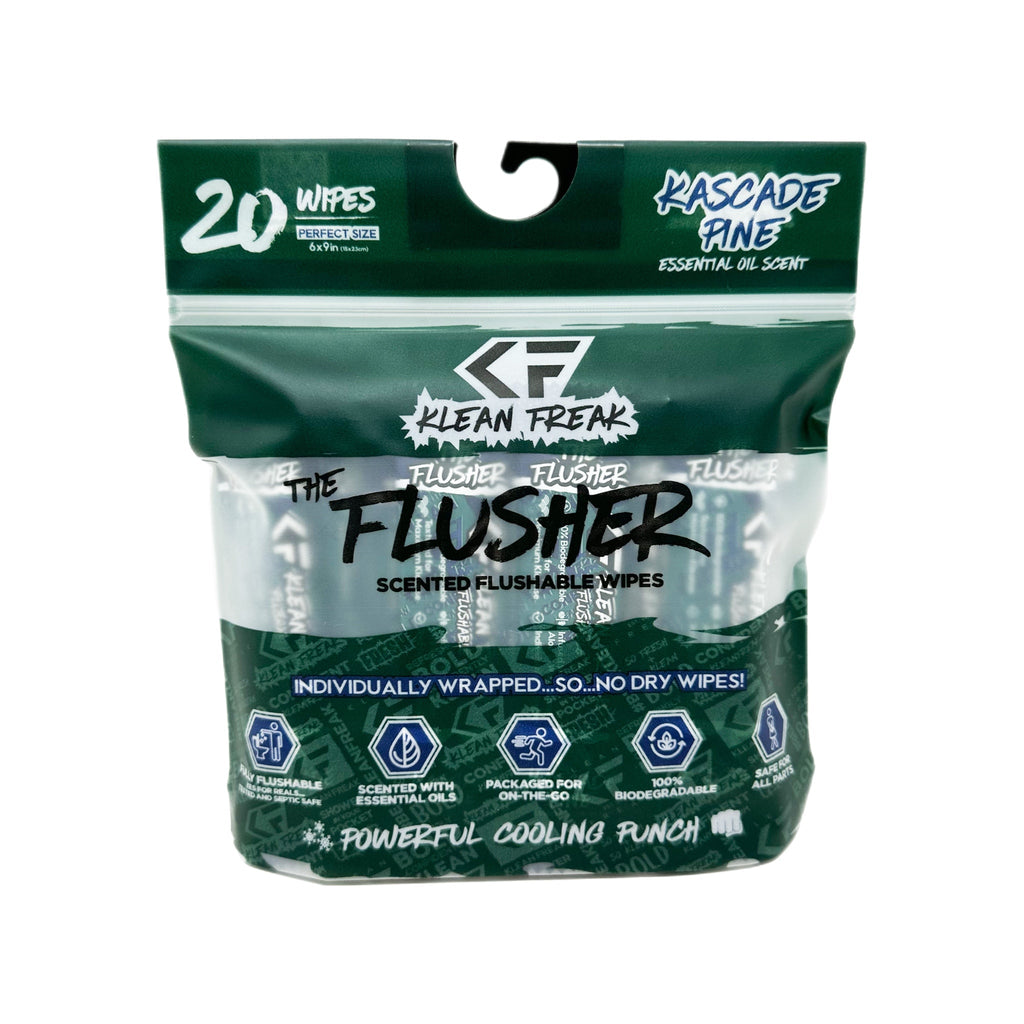 The Flusher 20 Pack - Flushable Wipes